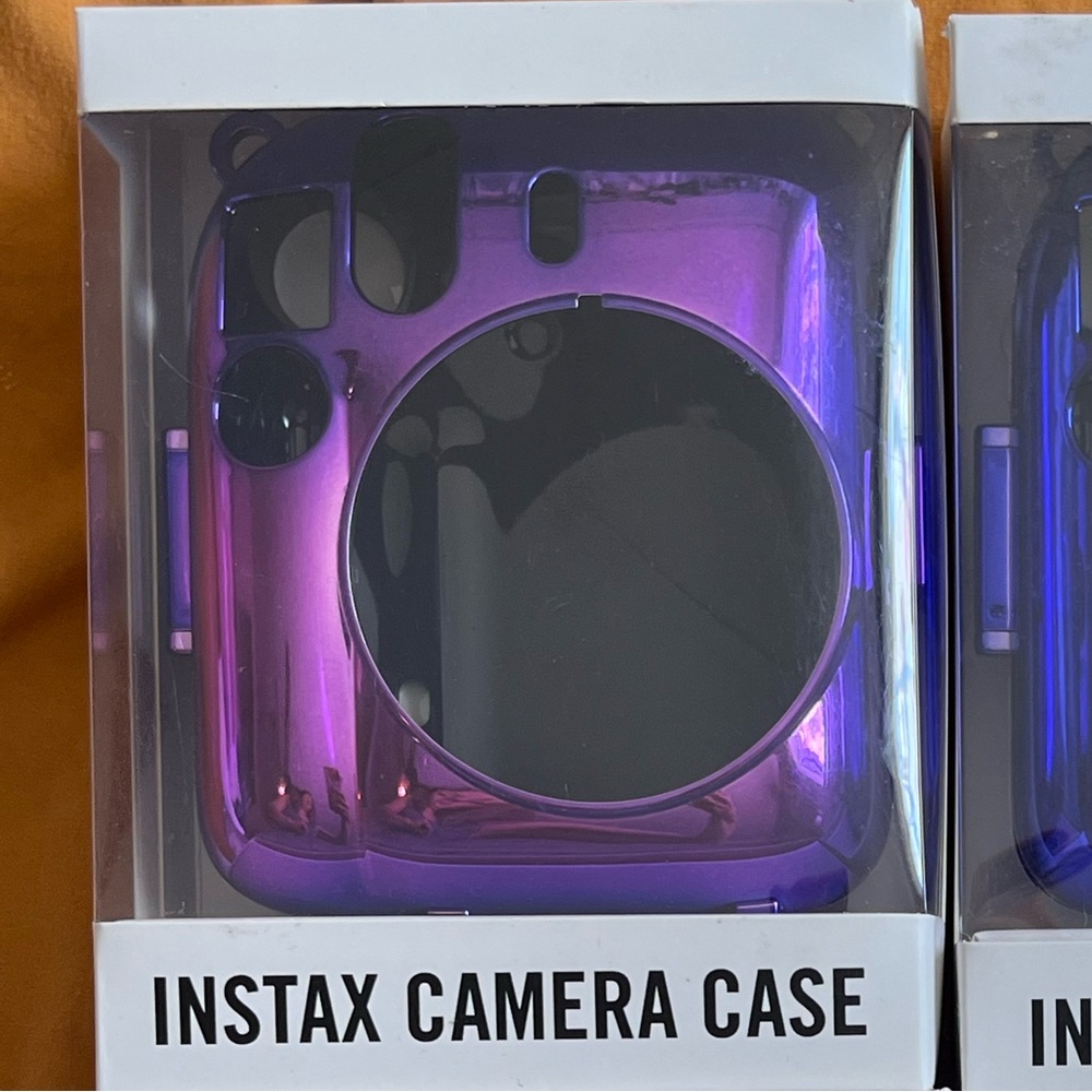 Urban Outfitters Iridescent Purple Instax Camera Case NEW NWT NIB